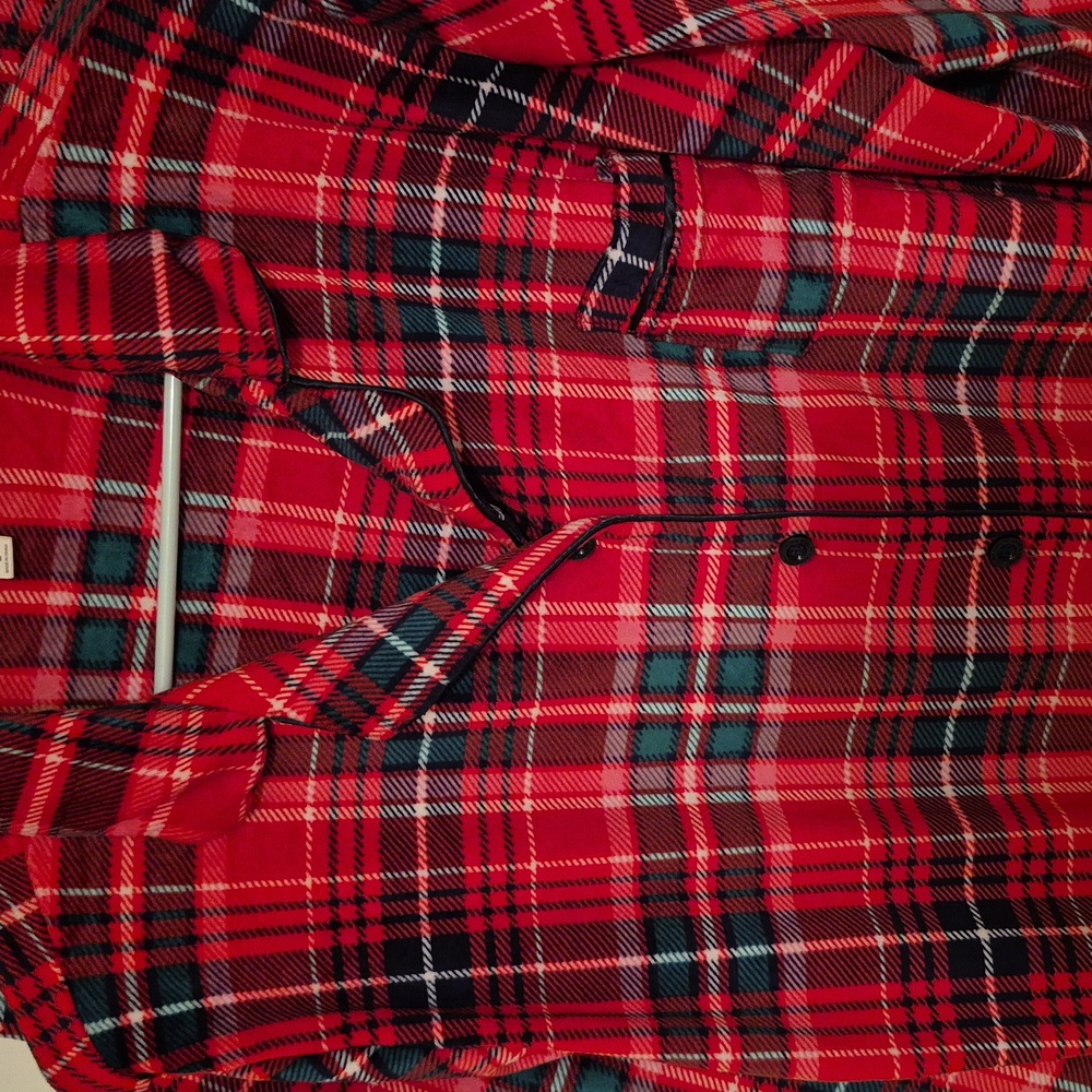 Laura Ashley Red and Green Plaid Womens Pajama Set Sz Large - Picture 5 of 5